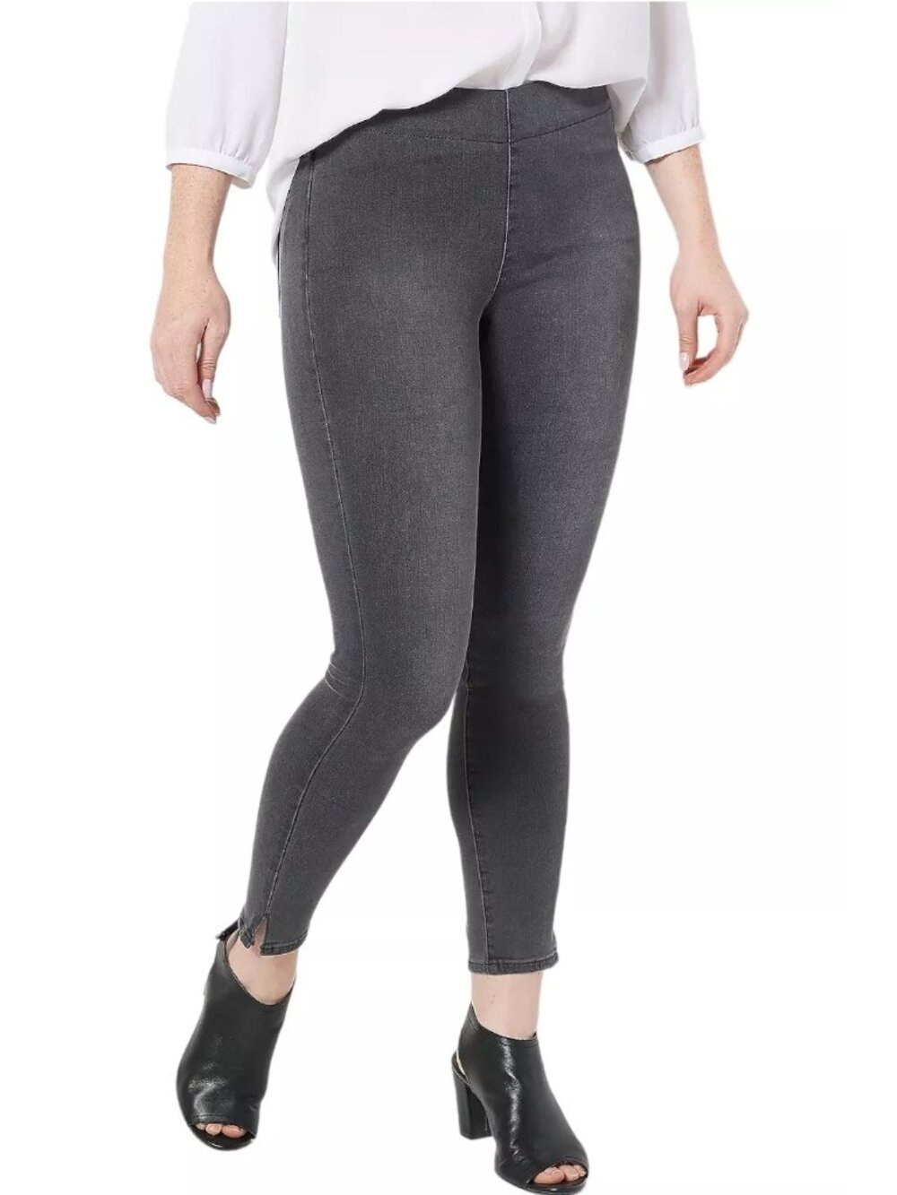 NYDJ Sculpt Her Jeans 3X Short Super Skinny Ankle Jeans with Slits Women NEW
